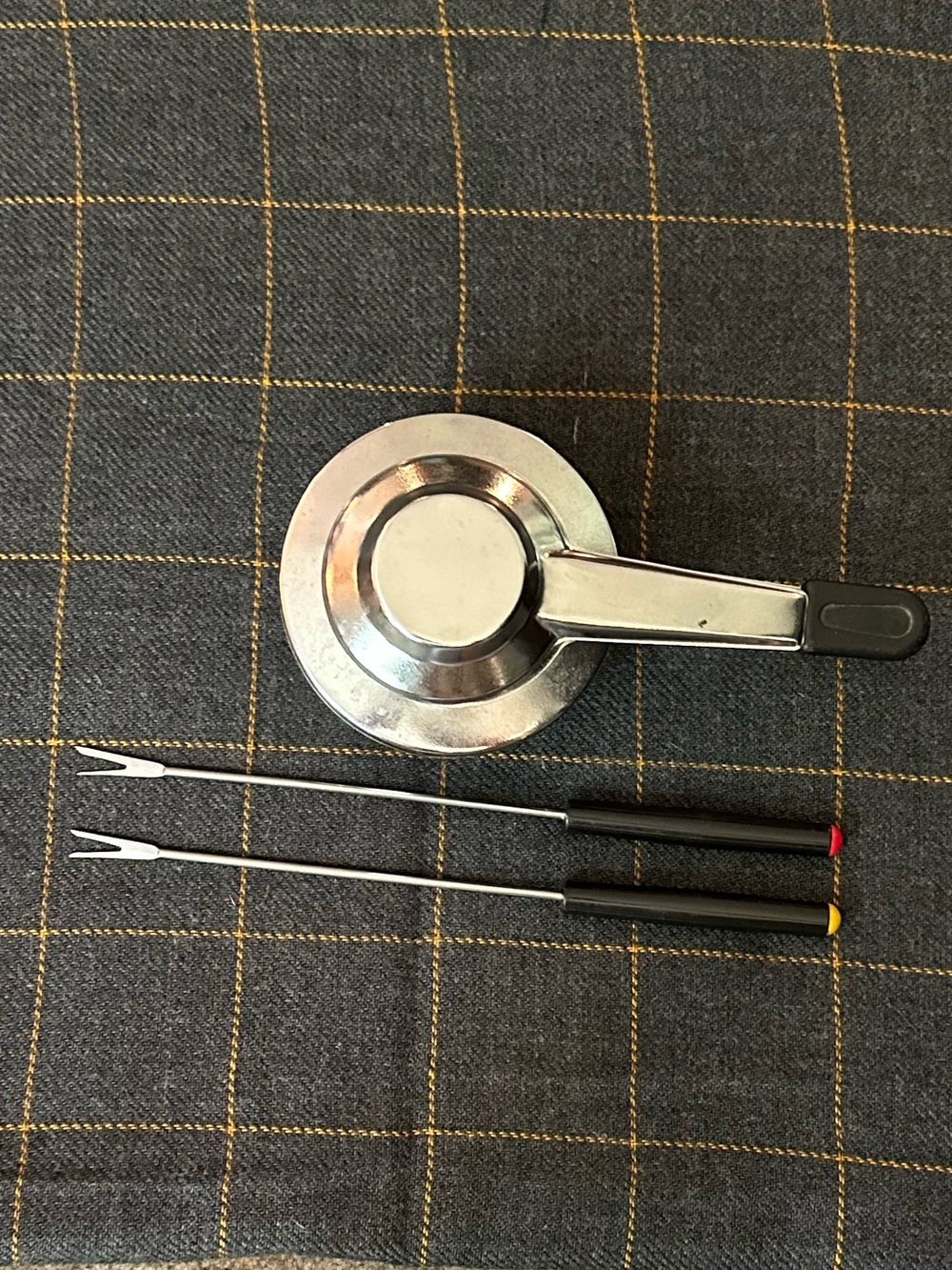 Sterno fondue metal set
